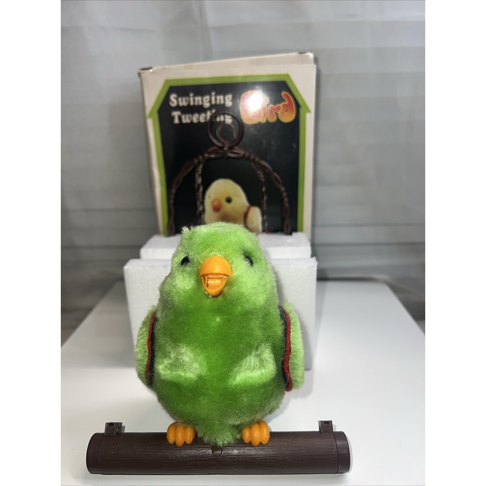 Feng DYI 6" B/O Battery Operated SINGING BIRDS MIB Vintage Taiwan